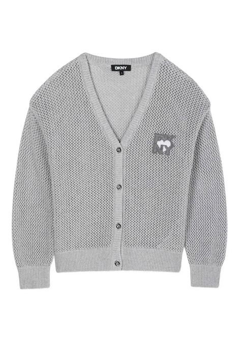 Cardigan con logo DKNY KIDS | D62388016